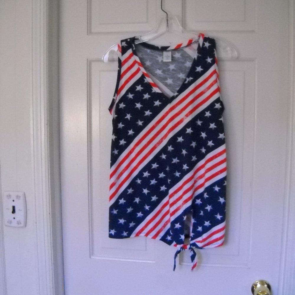 Women's Stars & stripes Sleeveless Top Size M